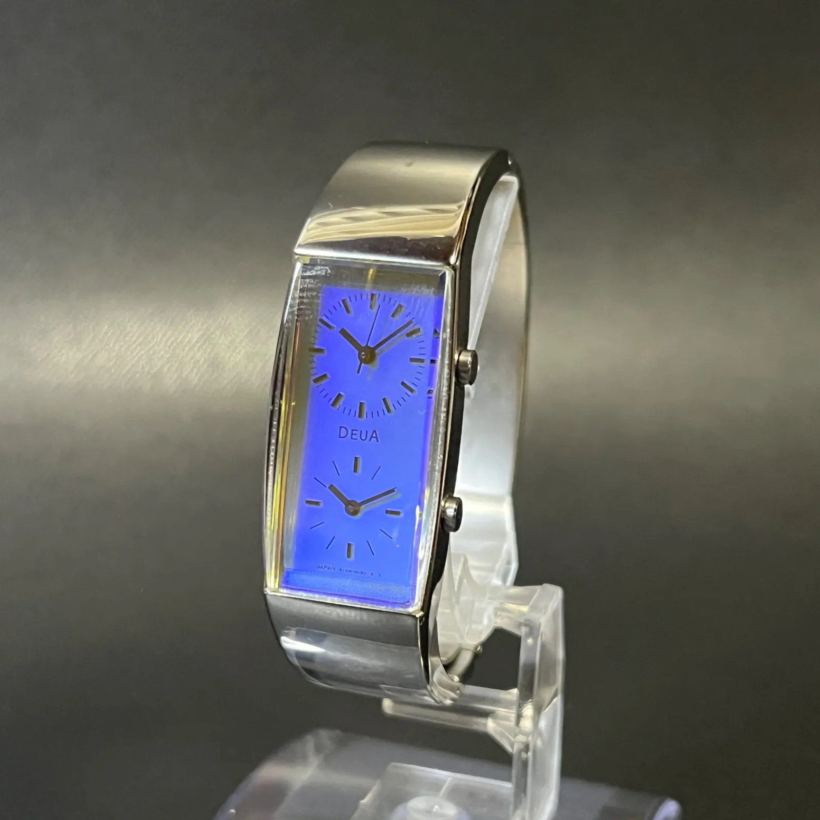[Working Condition] SEIKO ALBA DEUA Y15W-5A50 Quartz Watch, Blue Dial, Silver, B