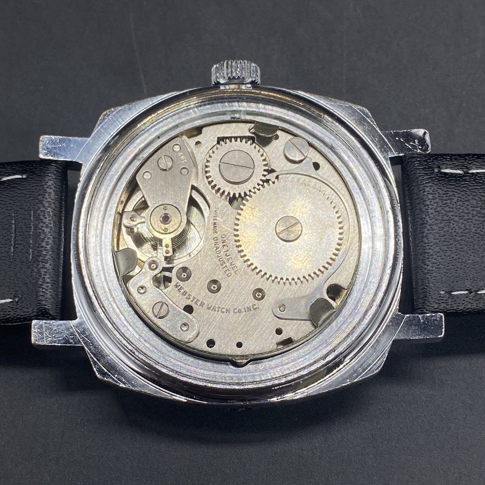 Vintage Etienne Webster Antimagnetic Swiss One Jewel Diver Watch Mechanical