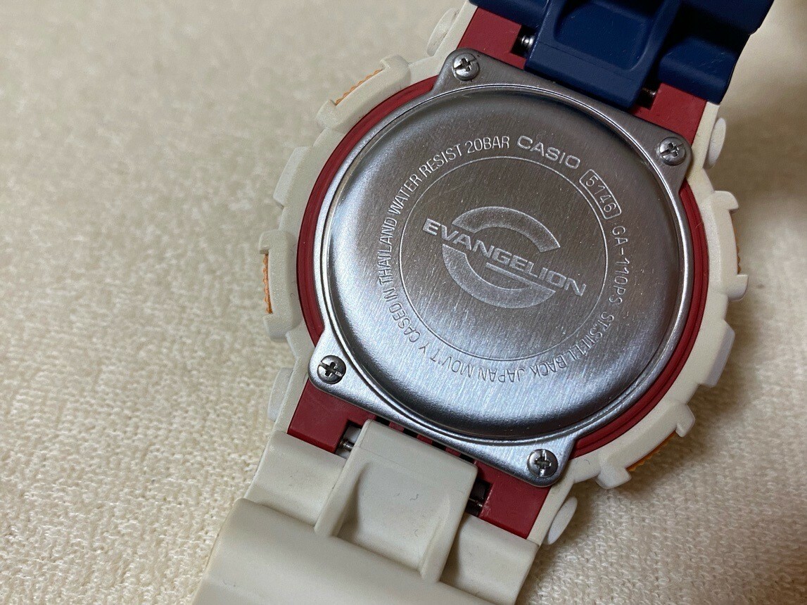 G – SHOCK × EVANGELION Rei Ayanami plug suit GA – 110PS – 7AJR Limited Edition