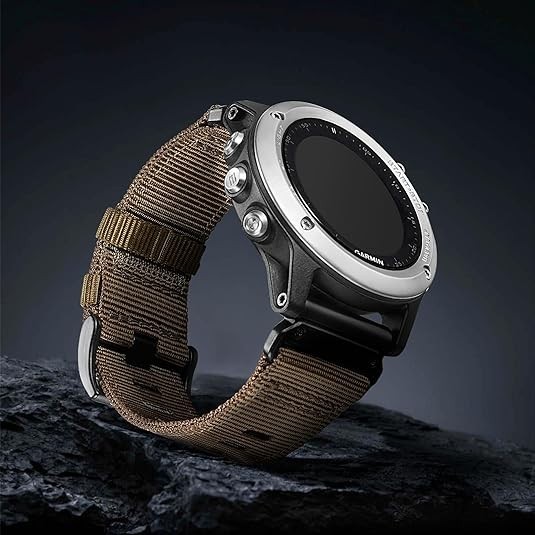 Garmin Fenix 7X 6X 5X Pro QuickFit 22mm 26mm Braided Nylon Watch Strap Band
