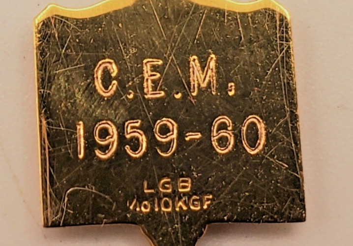 VTG 1/10 10K GF 1959-1960 Who’s Who Students Colleges & Universities Pendant