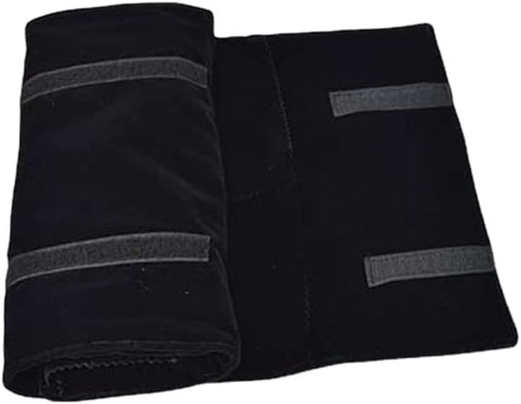 Velet Travel Jewelry Case Roll Bag Organizer for Necklace Bracelet Black Gray Ve