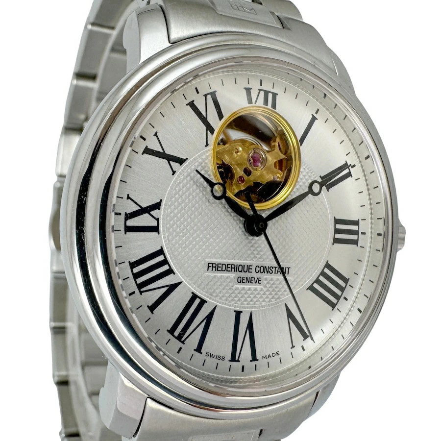 Frederique Constant Classic Heart Beat Men’s Automatic Watch Silver Dial From Ja