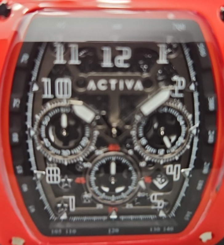 Activa Fury X Invicta Mens Quartz MG53 Skeleton Dial Red 44mm ACW2305-019 NIB