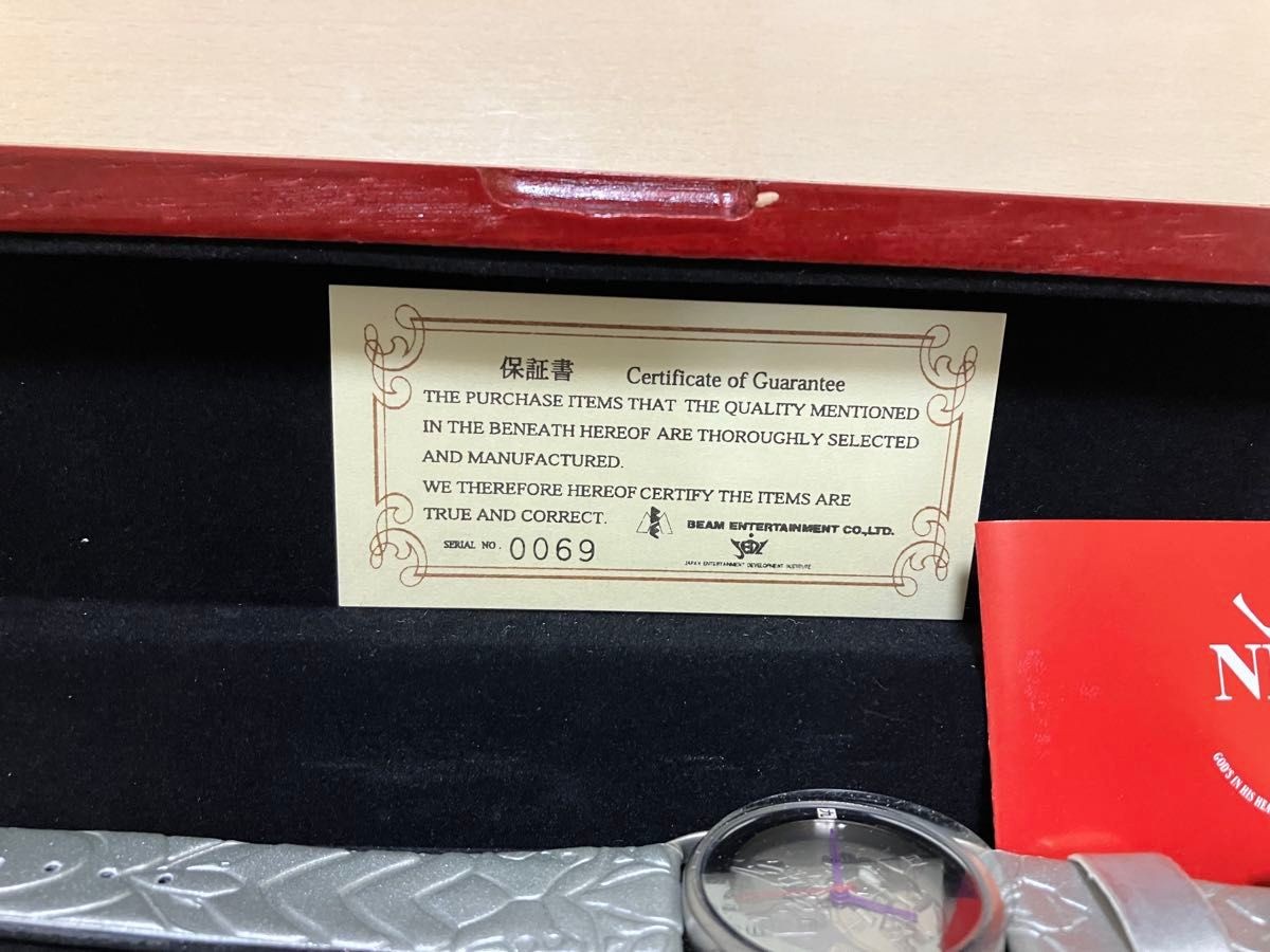 Evangelion Unit-01 Wristwatch Limited Edition Serial No. 69 From Japan