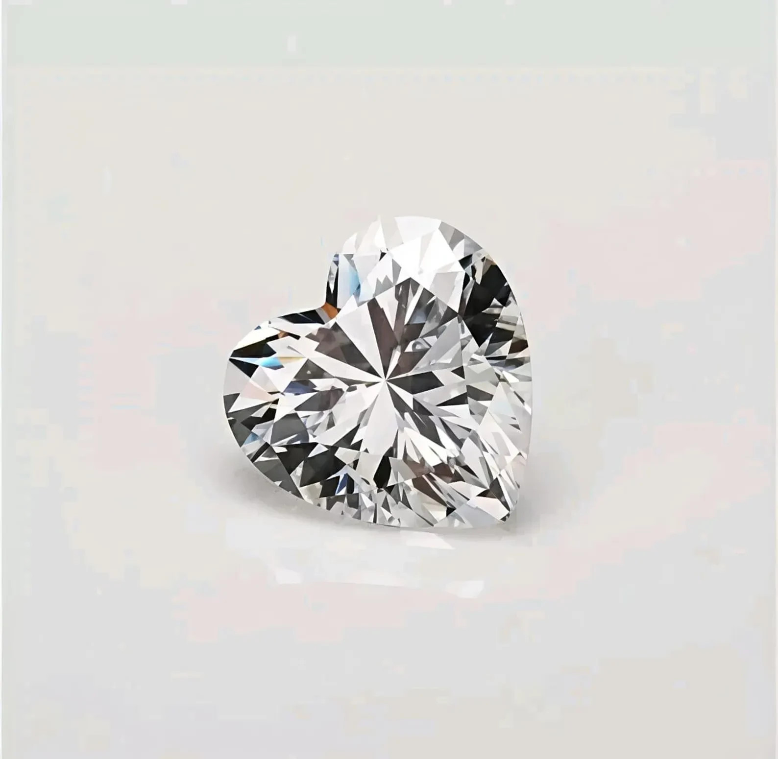 2 CT Heart Cut D Color VVS1 Clarity Loose Lab Grown Moissanite Diamond 8MM Gems