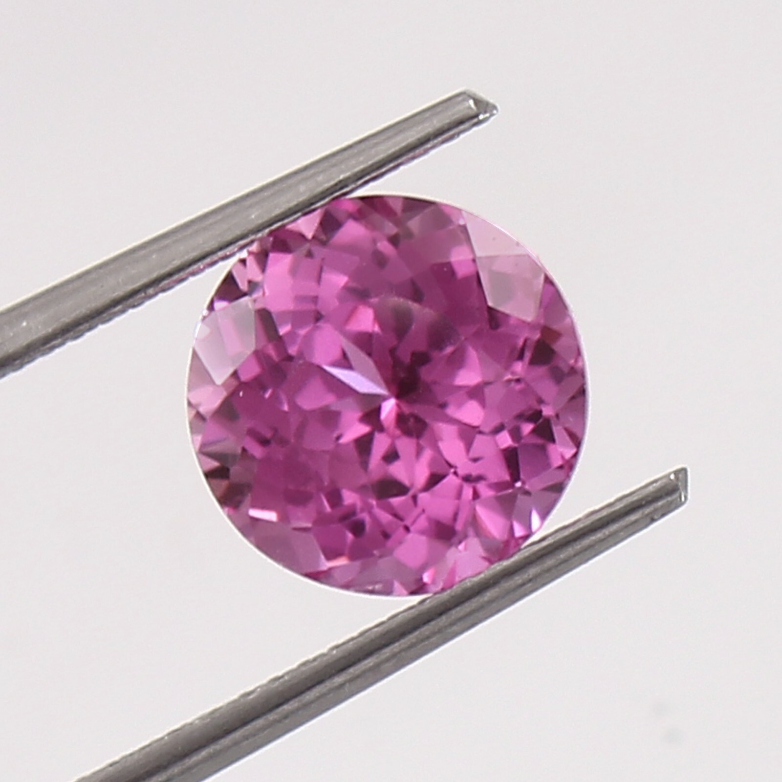 AAA Natural Flawless Pink Ceylon Sapphire Round Loose Cut Gemstone 9.40 MM