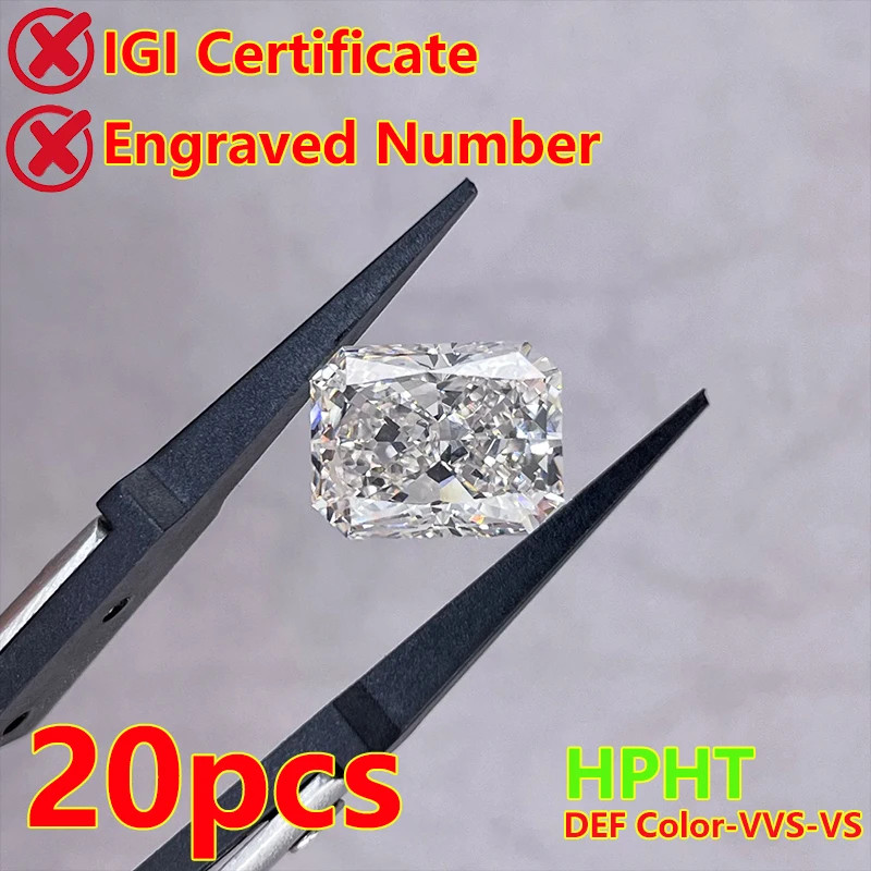 [CVD/HPHT Radiant Emerald] Wholesale 0.08-1ct Loose Lab Diamond Melee DEF VVS-VS