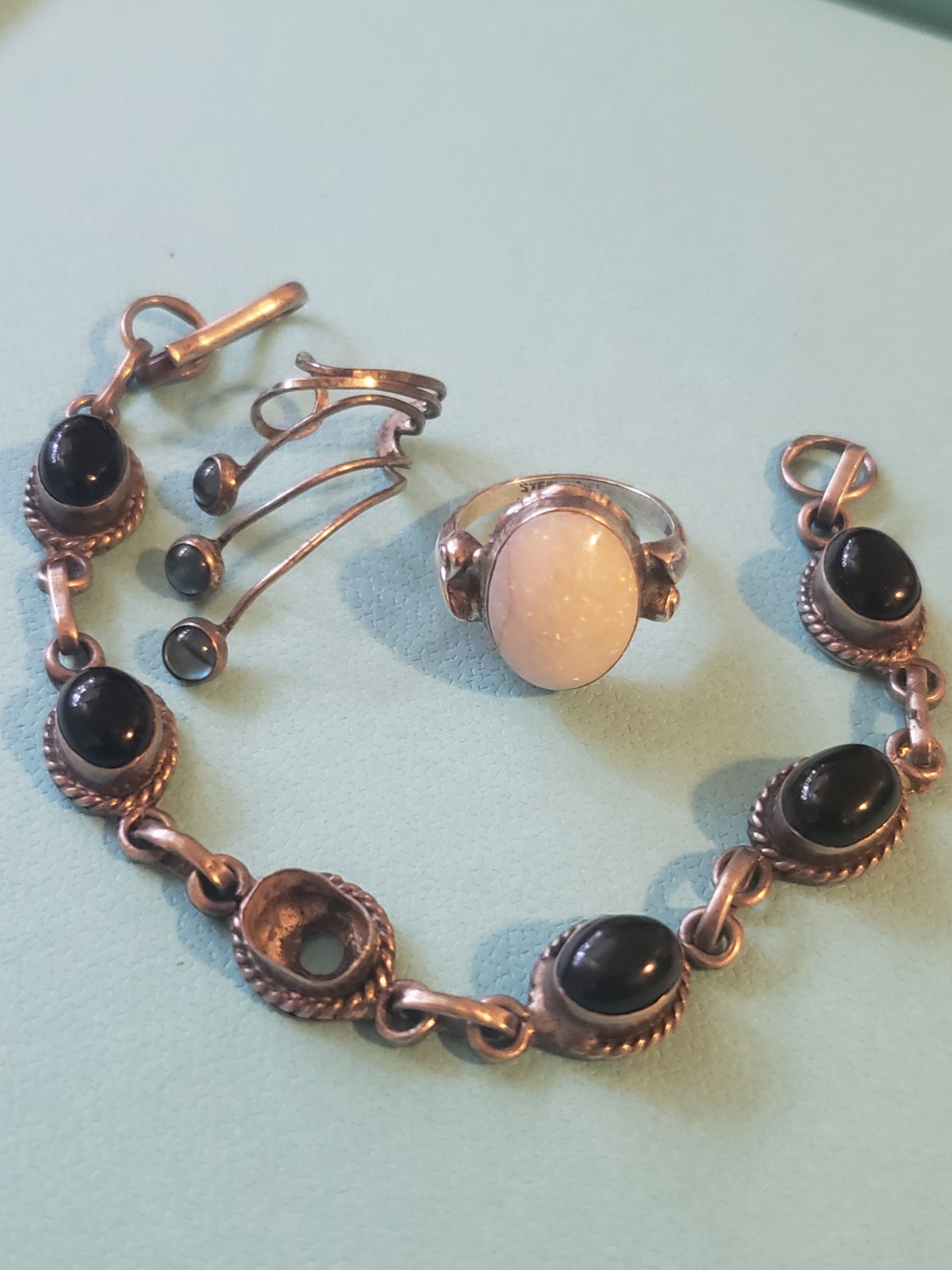 Sterling Silver Jewelry Lot Vintage Native American Collection Read Description