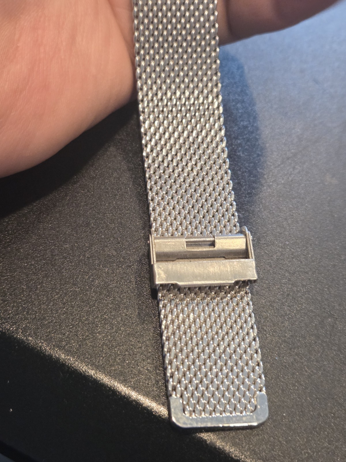 Bulova Men’s Dial Thin Tank Watch Accutron C8337706 Other Mesh Band EUC C202