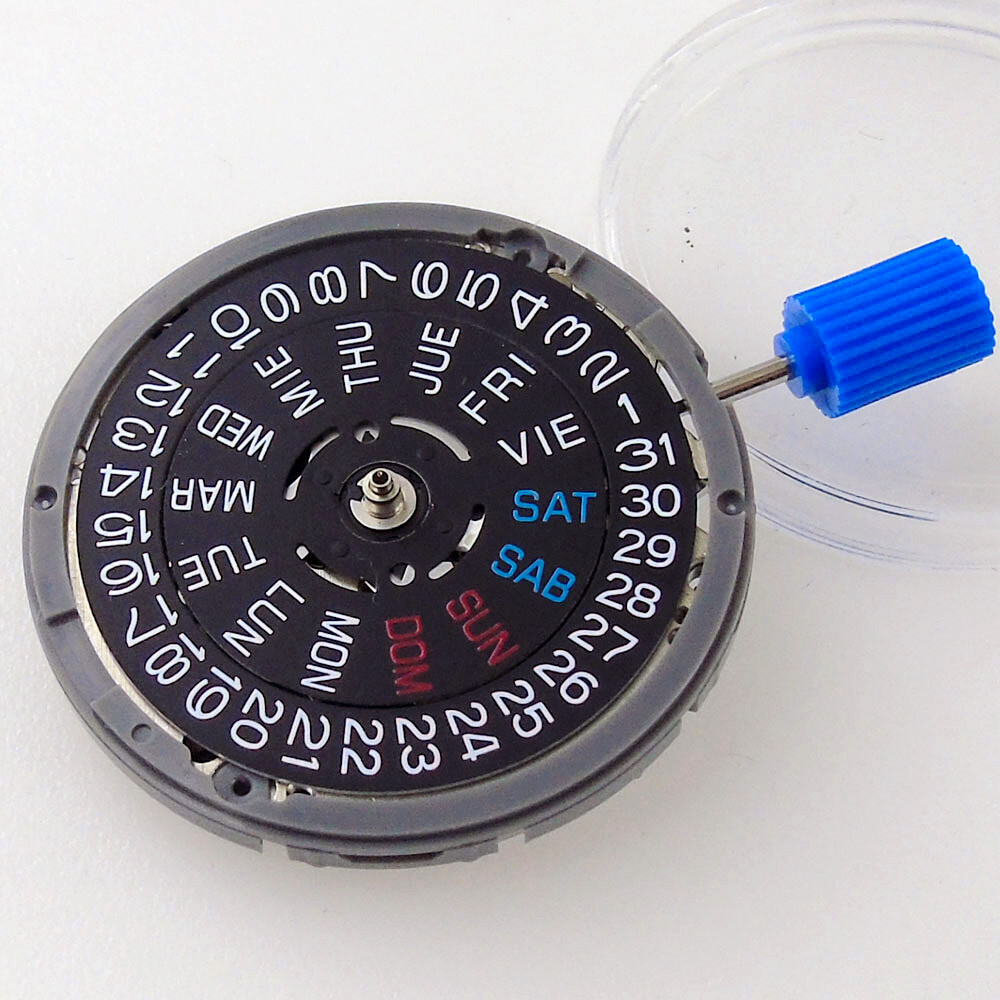 English SPANISH NH36 NH36A mechanical auto movement 3 o’clock/3. 8 o’clock Crown