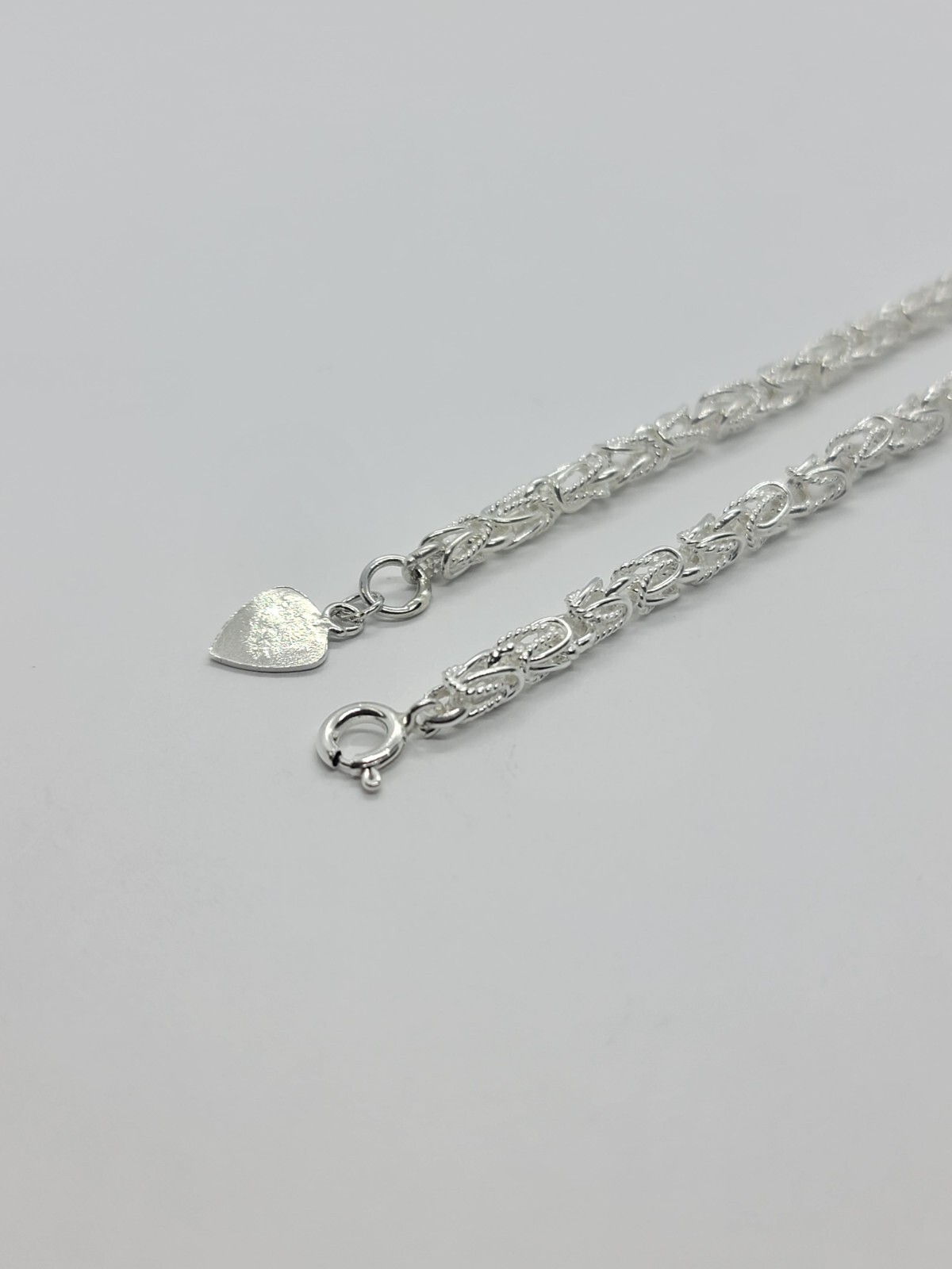 925 Sterling Silver Turkish Chain High Quality Necklace Bracelet 4mm Size 7″~30″