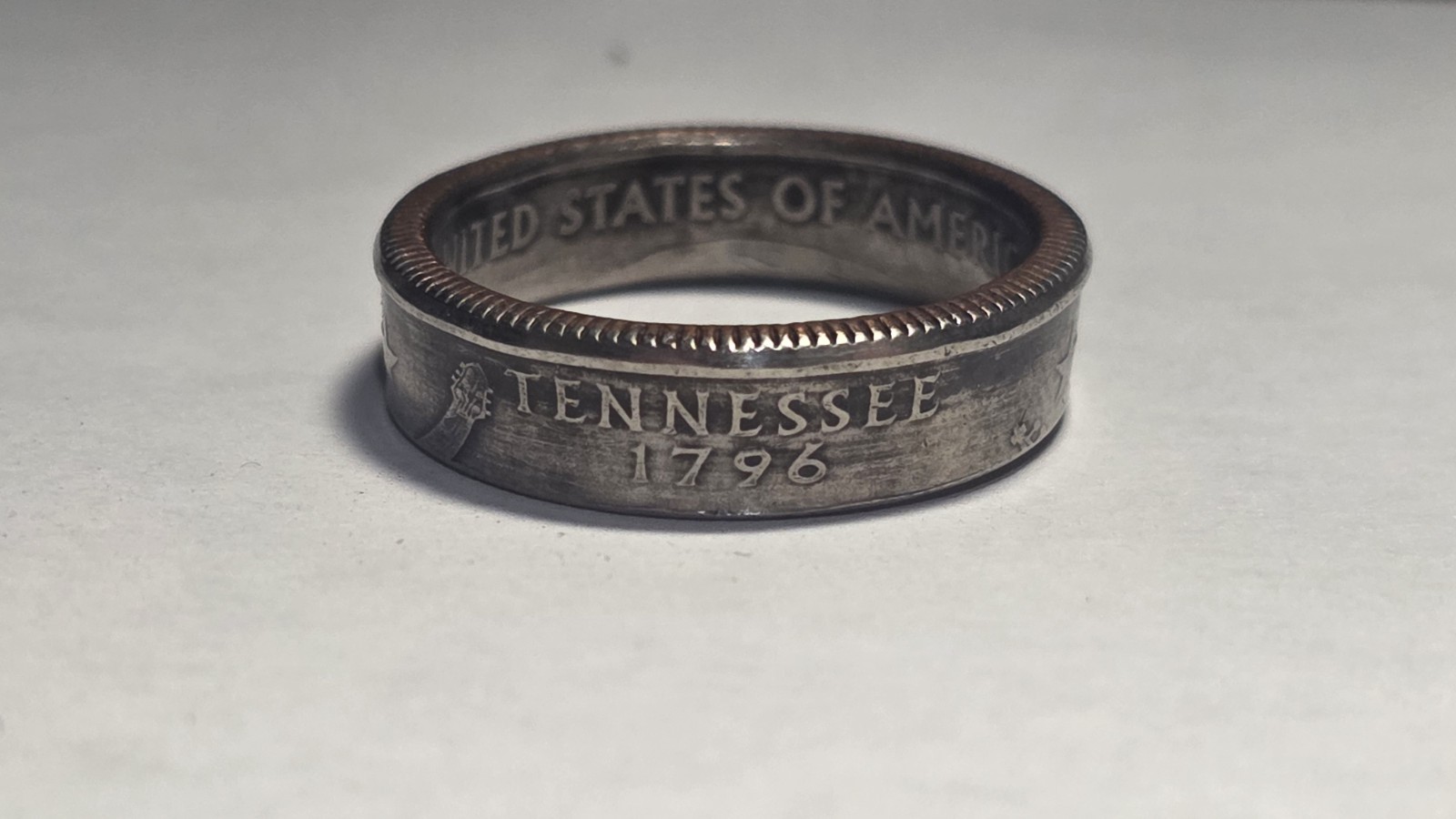 Handmade US State Quarter Coin Ring – Sizes 4-14 – Any State – Amazing Gift