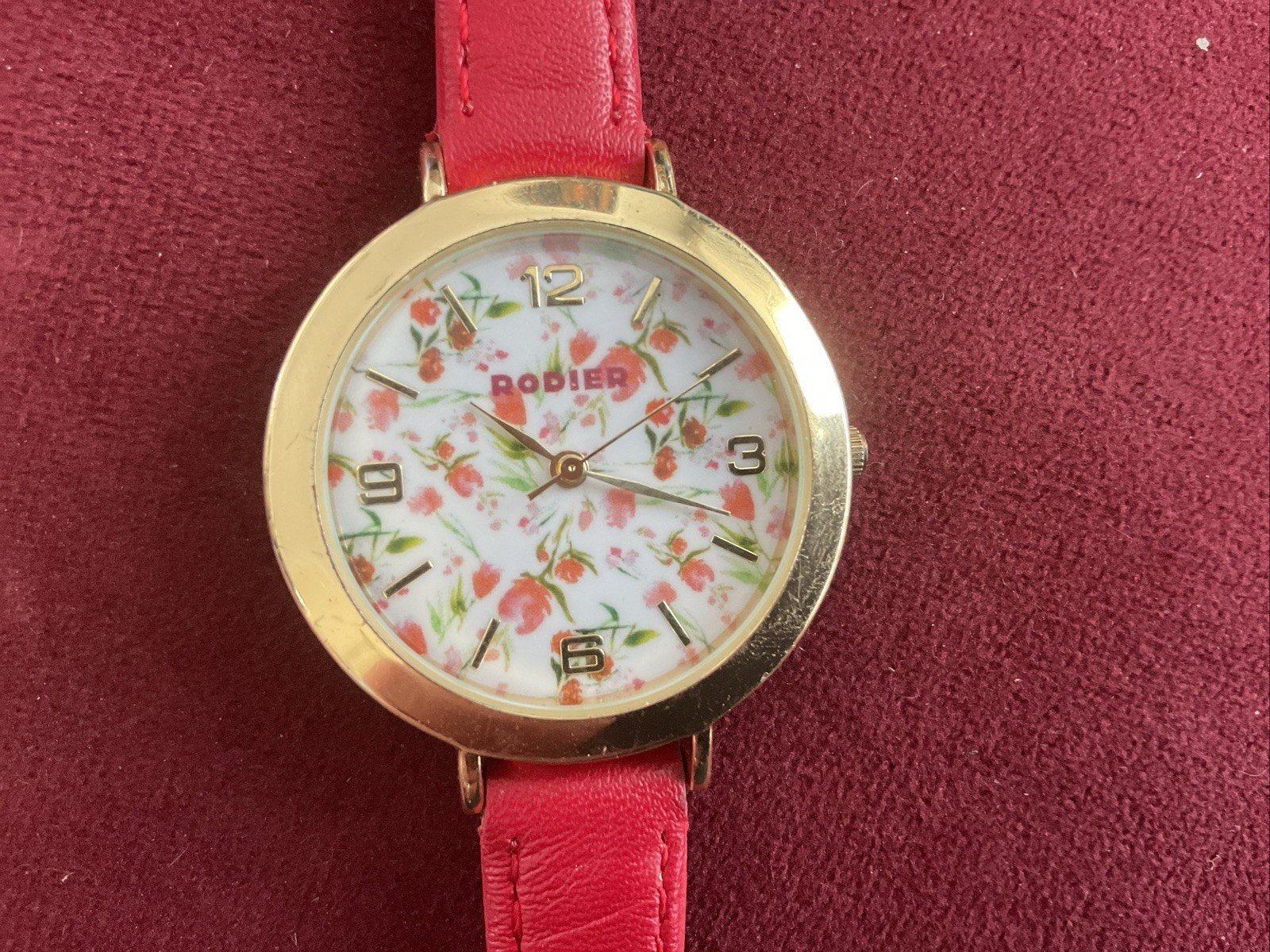 Beautiful Gold Toned Ladies / Girls Rodier Wristwatch Excellent Working Order