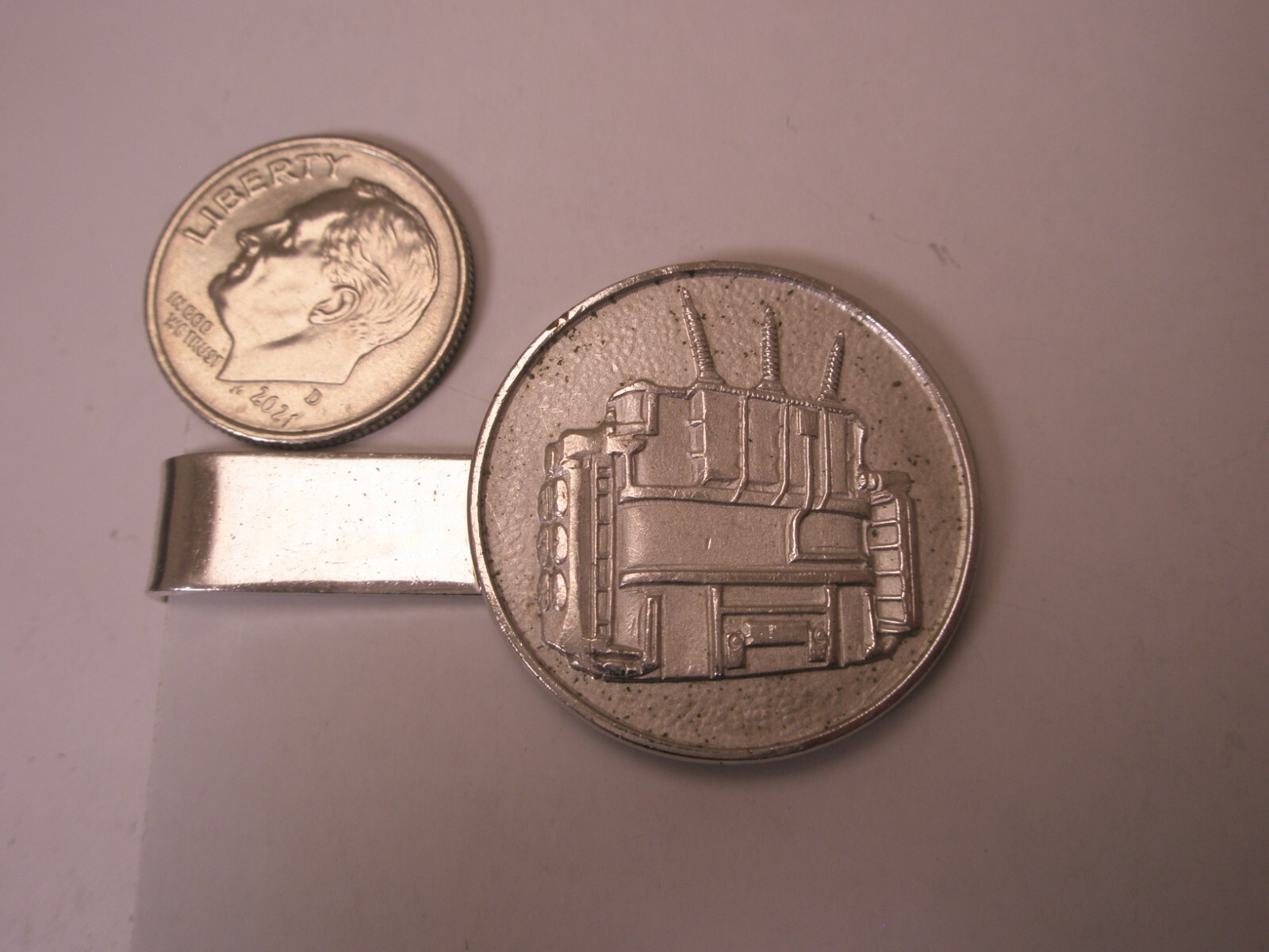 Electrical Substation Main Transformer Vintage Tie Bar Clip utility high voltage