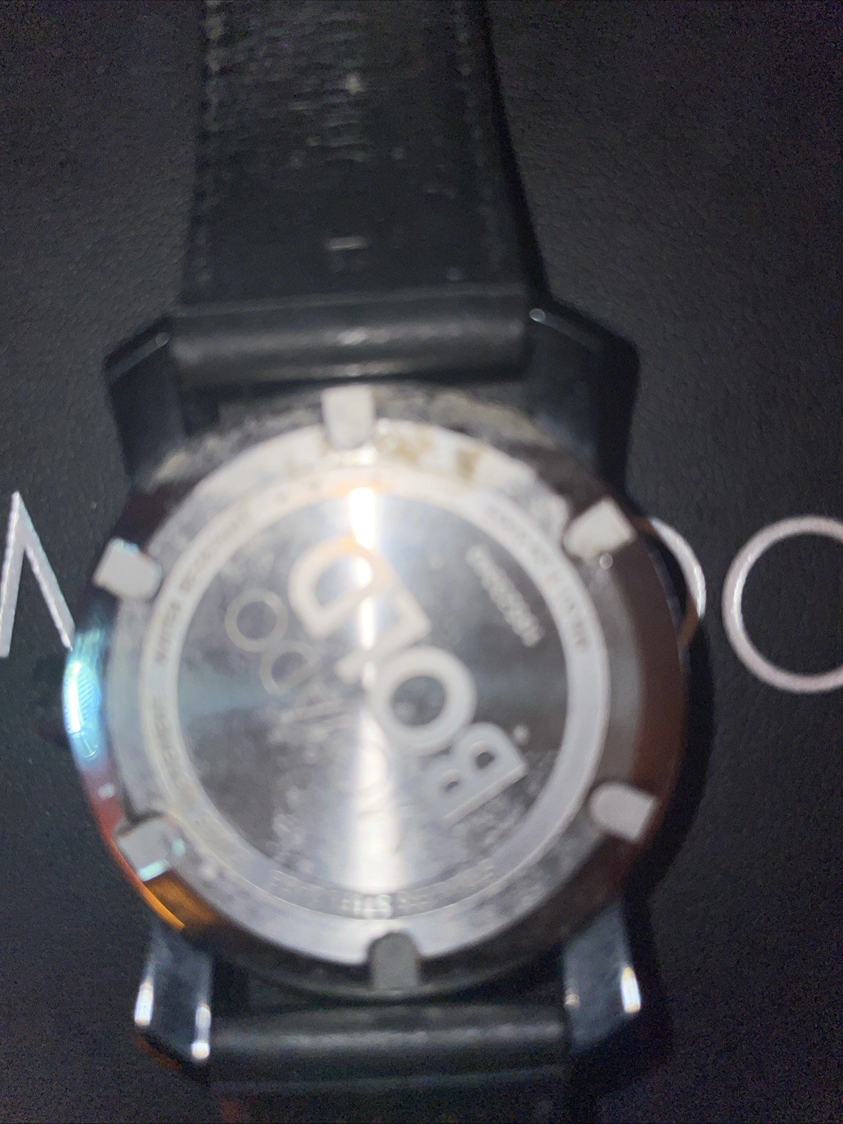 Movado Bold Quartz Men’s Black Stainless Steel Bracelet Watch Black/Blue Dial