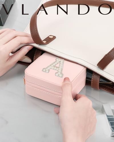 Mothers Day Gifts, Travel Jewelry Case for Women, Travel Gifts, Travel A Pink