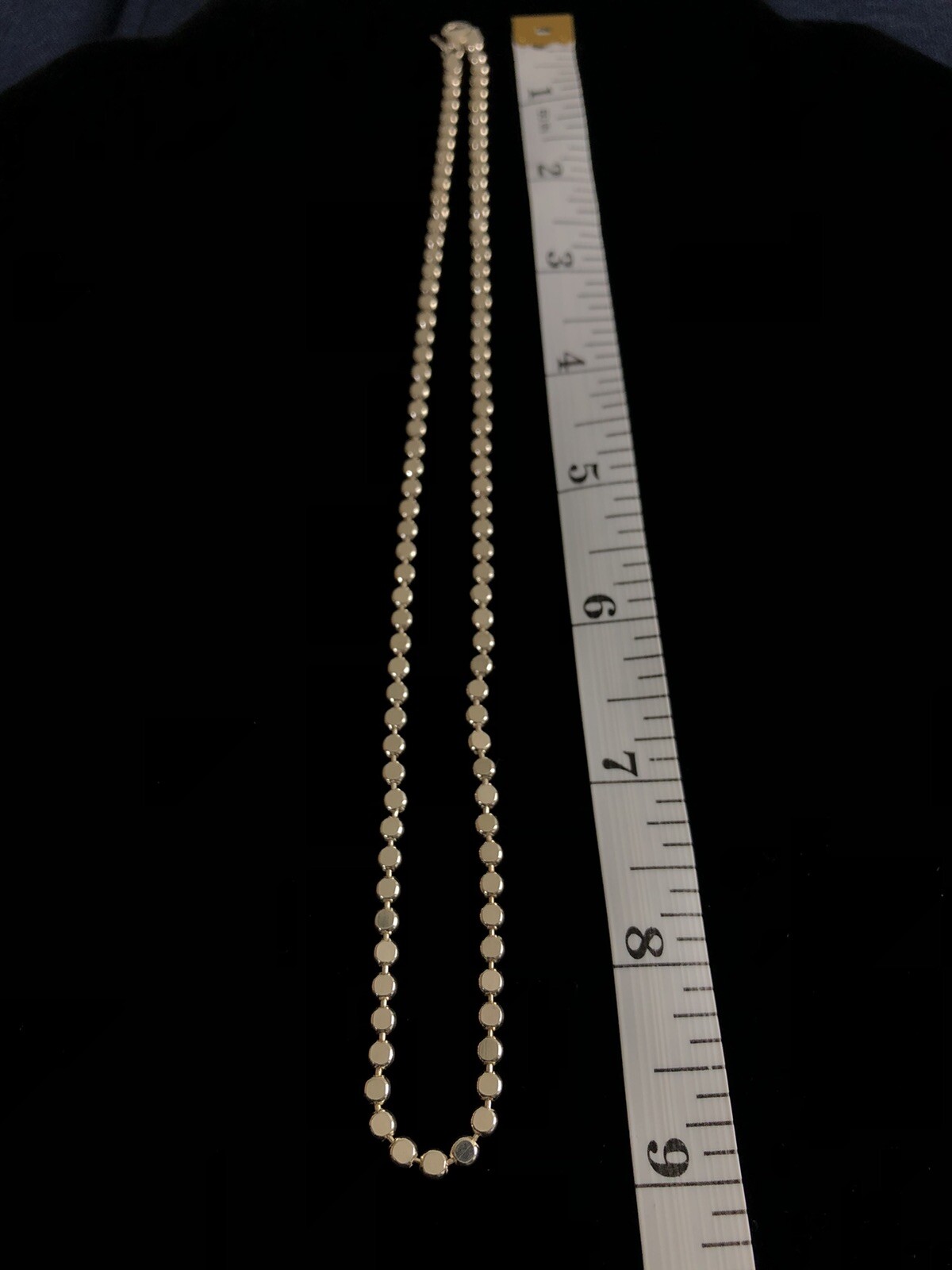 Milor Italy 950 Silver Disc Link Necklace 18 11.5g Modern Italian Designer Chain
