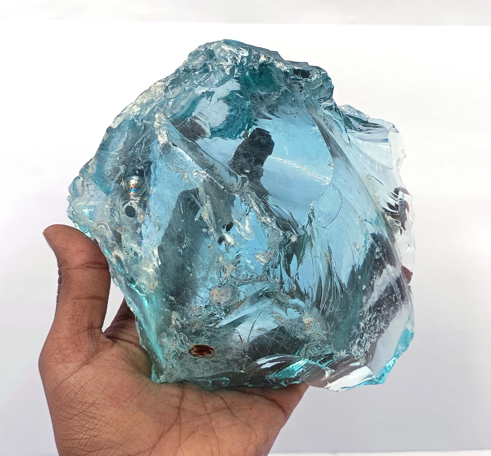 4274.0 Ct Natural Sky-Blue Aquamarine Rough Transparent EGL Loose Gemstone 6YGK
