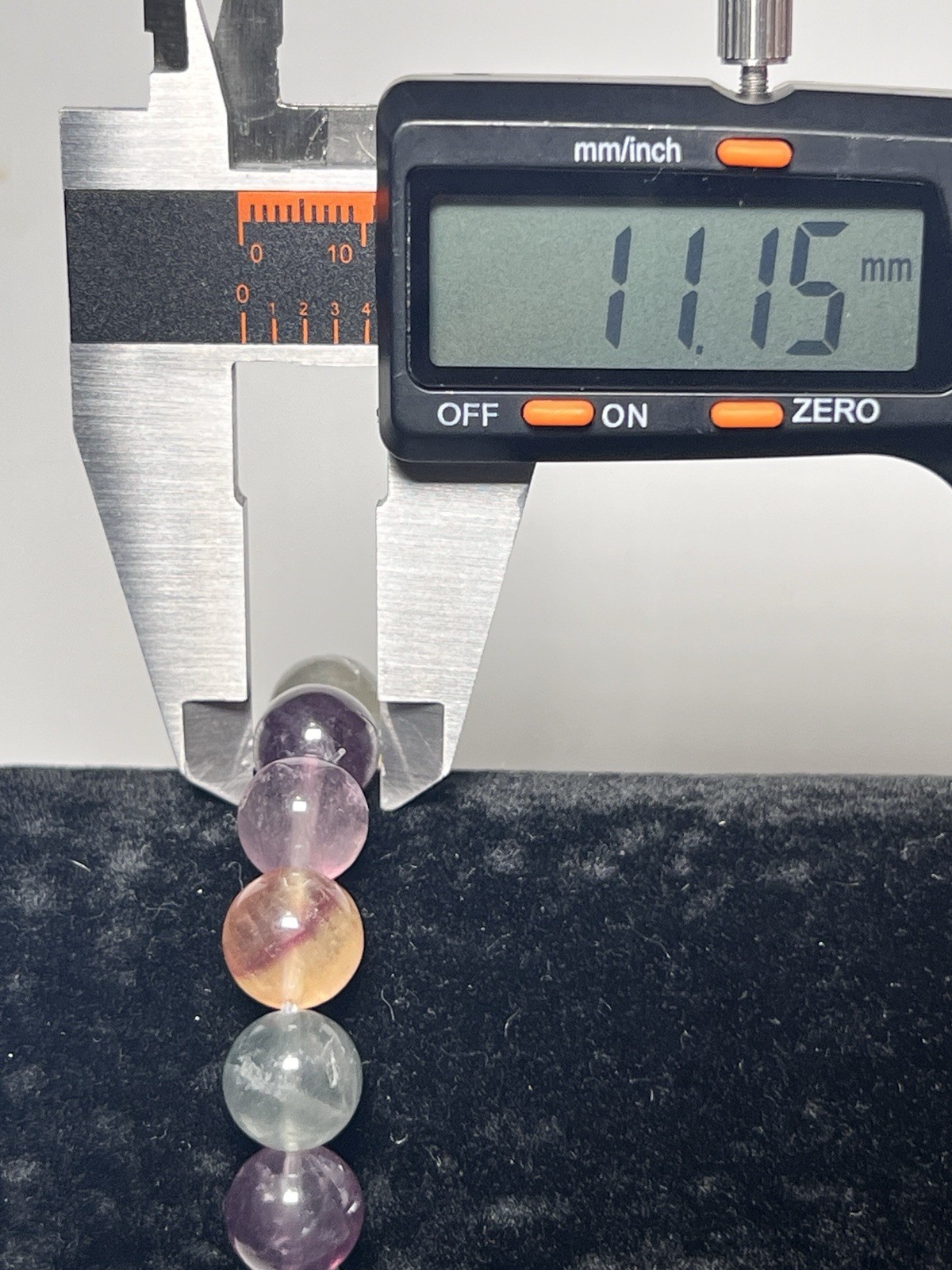 Rainbow Fluorite Beaded Bracelet – Stretchable (11 mm)