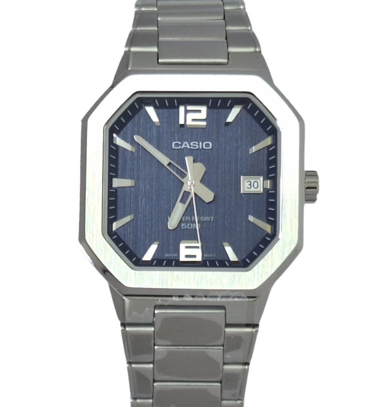 CASIO MTP‑B195 Series MTP-B195D-2A Blue Dial Analog 38 mm New Men’s Watch
