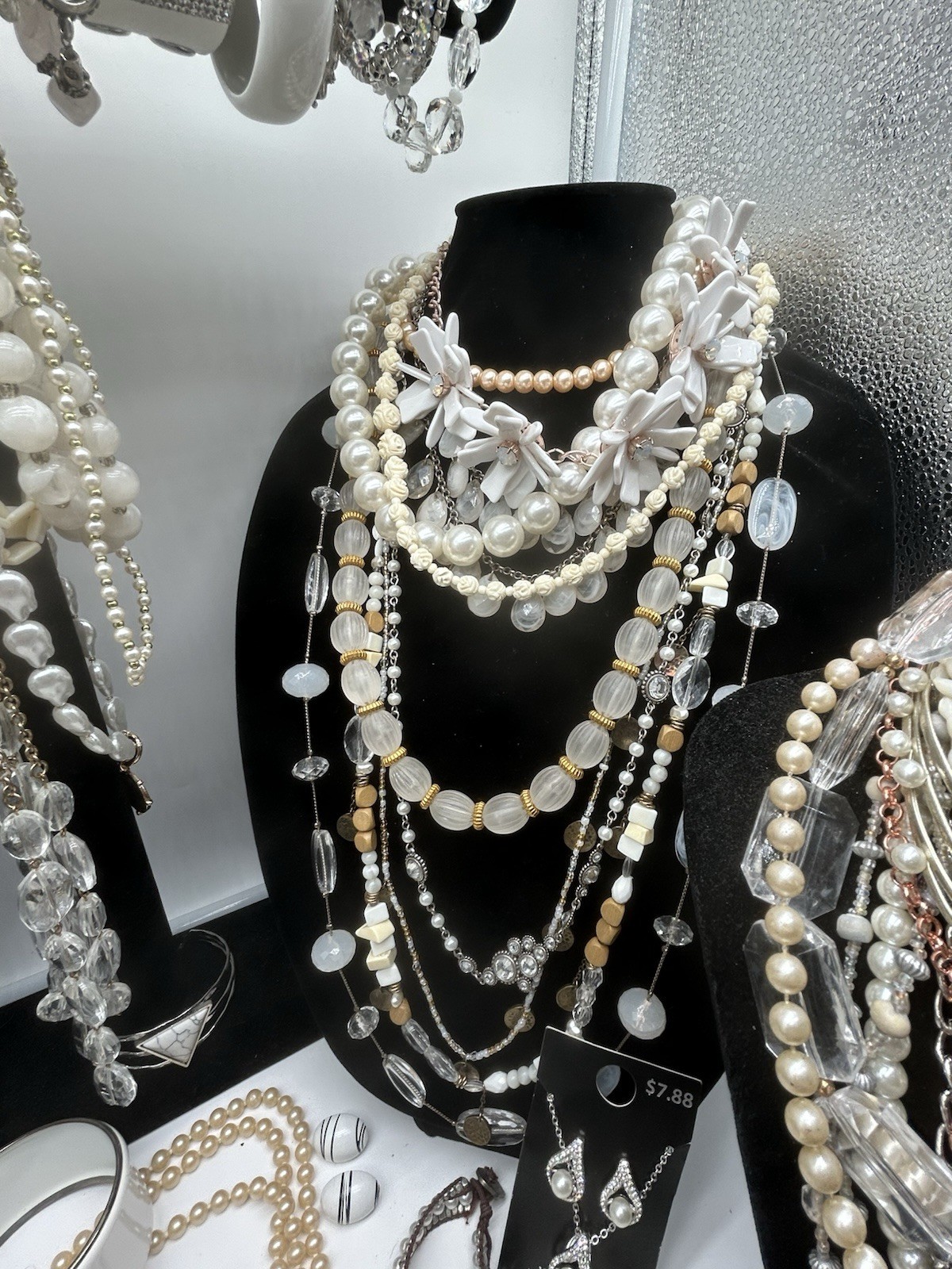 Vntg to Now Pearl Inspired Jewelry Lot All Wearable 8+ Lbs, 147 Pc #314
