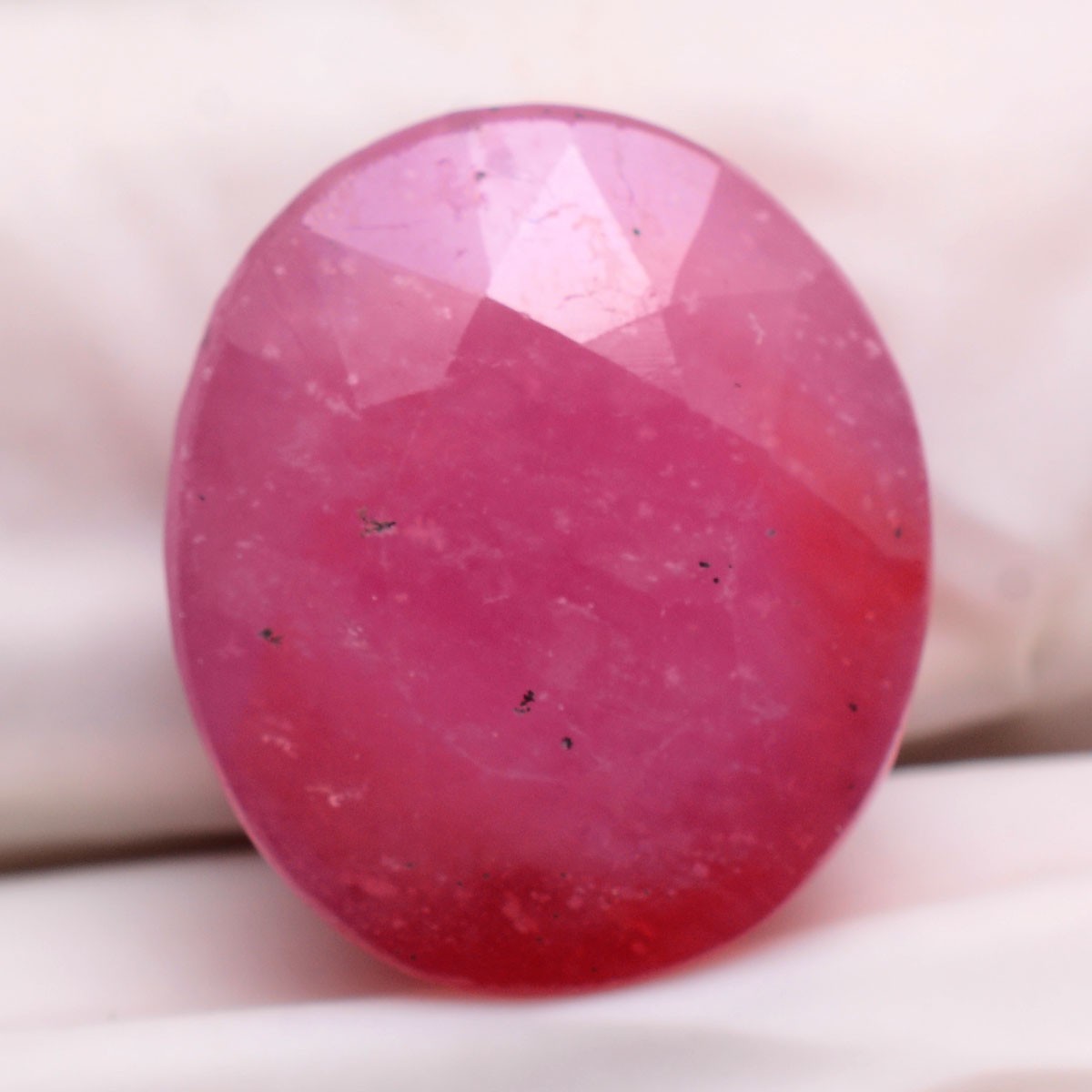 19.50 Cts Natural Mozambique Ruby 14.91mmx12.88mm Oval Cut Huge Loose Gemstone