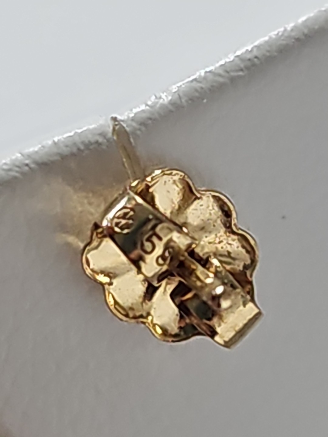 Stunning Korite Ammolite Earrings set in 14k Solid Yellow Gold