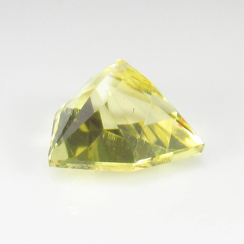 7.34 Ct Natural Yellow Scapolite Trillion Cut “Very Good Luster VVS “-2239