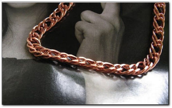 Ladies Solid Copper Link Bracelet 640G -1/4 inch wide – 6 1/2 to 9 inch lengths