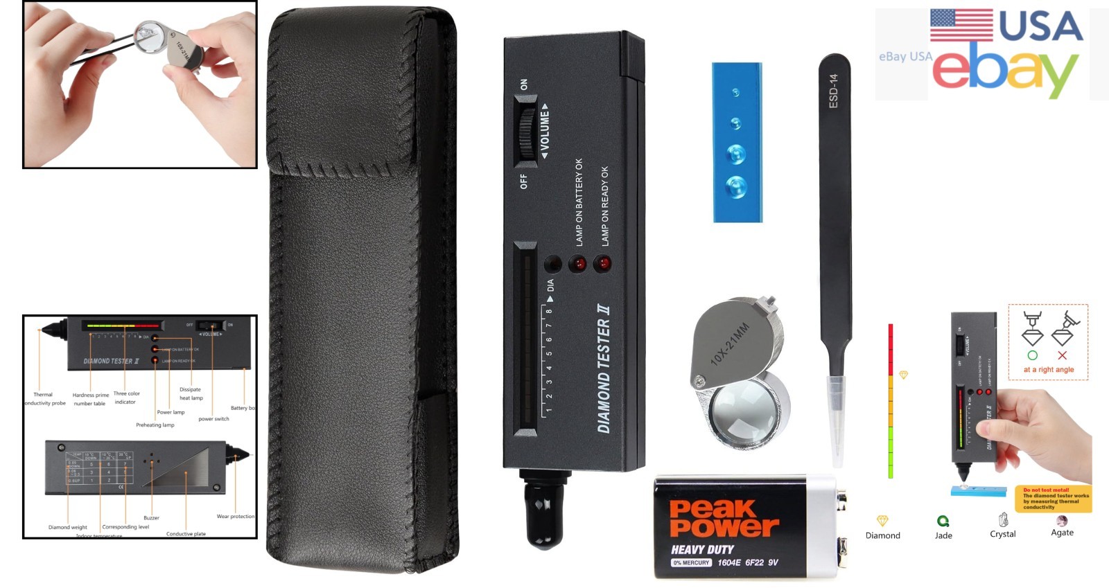 Compact Gem Tester with High Precision and Quick Results for Jewelry Enthusiasts