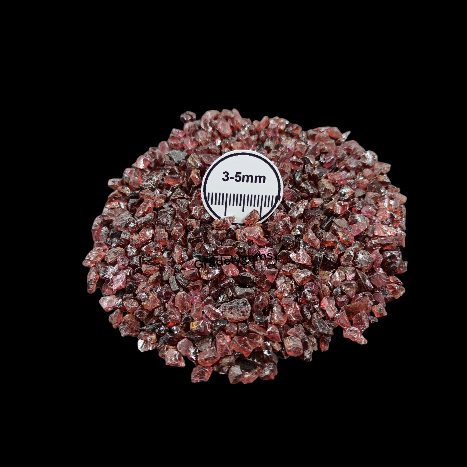 Natural Garnet Gemstone Crushed Coarse Powder – Jewelry Inlay, Crafts Working