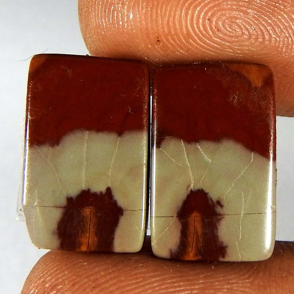 11.75Cts100%Natural Noreena Jasper Cushion Pair Cabochon Loose Gemstone