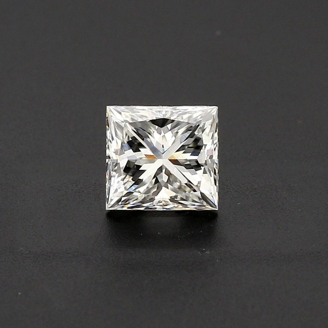 4.00 Ct Loose Moissanite Princess Cut 9.00 MM D Color, IF CLARITY Certified