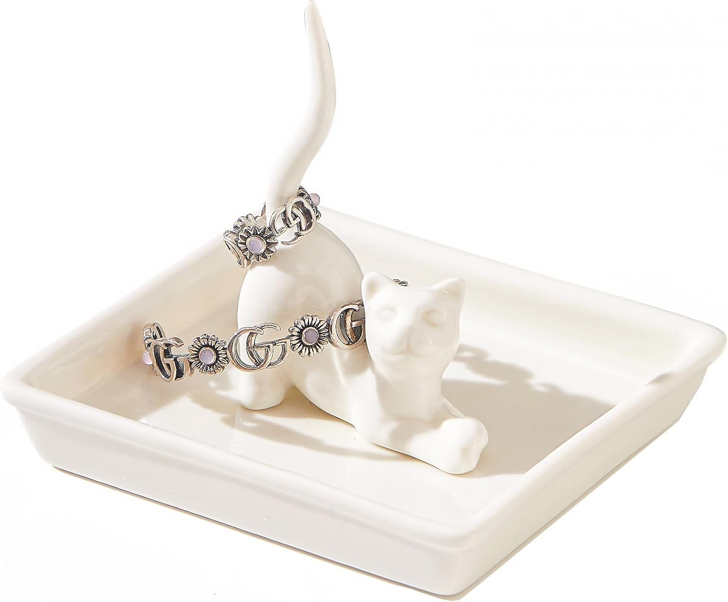Elegant Polished Cat Jewelry Tray – Ideal for Mother’s Day & Birthdays