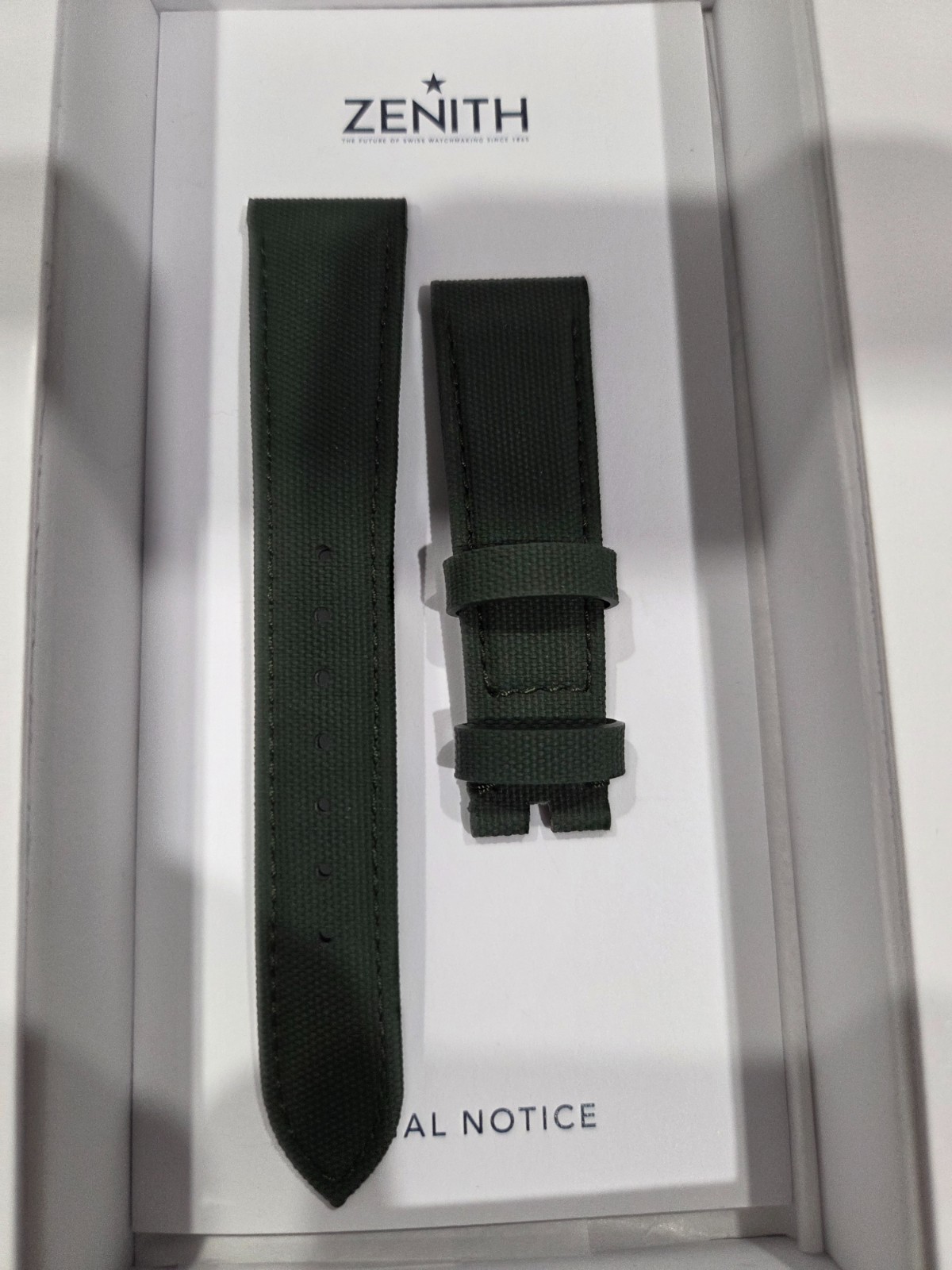 Zenith Calfskin Quick Release Green Strap