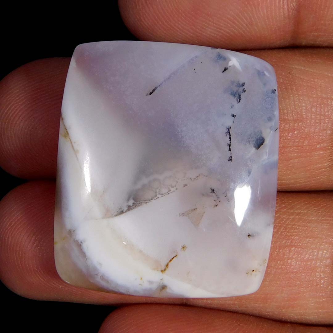 45.00Cts Natural Gorgeous Dendritic Opal Cushion Cabochon Reiki Healing Gemstone