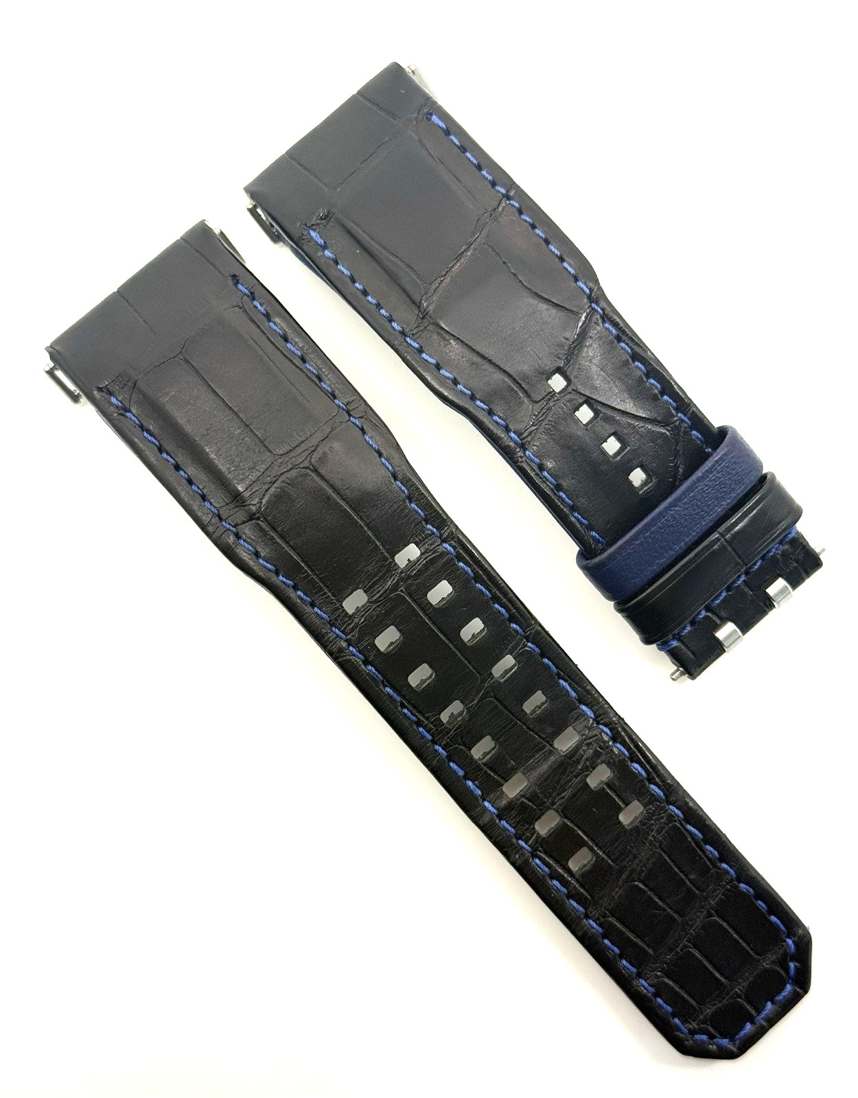 Jaeger LeCoultre 25mm x 22mm Black Alligator Watch Strap Band Authentic OEM