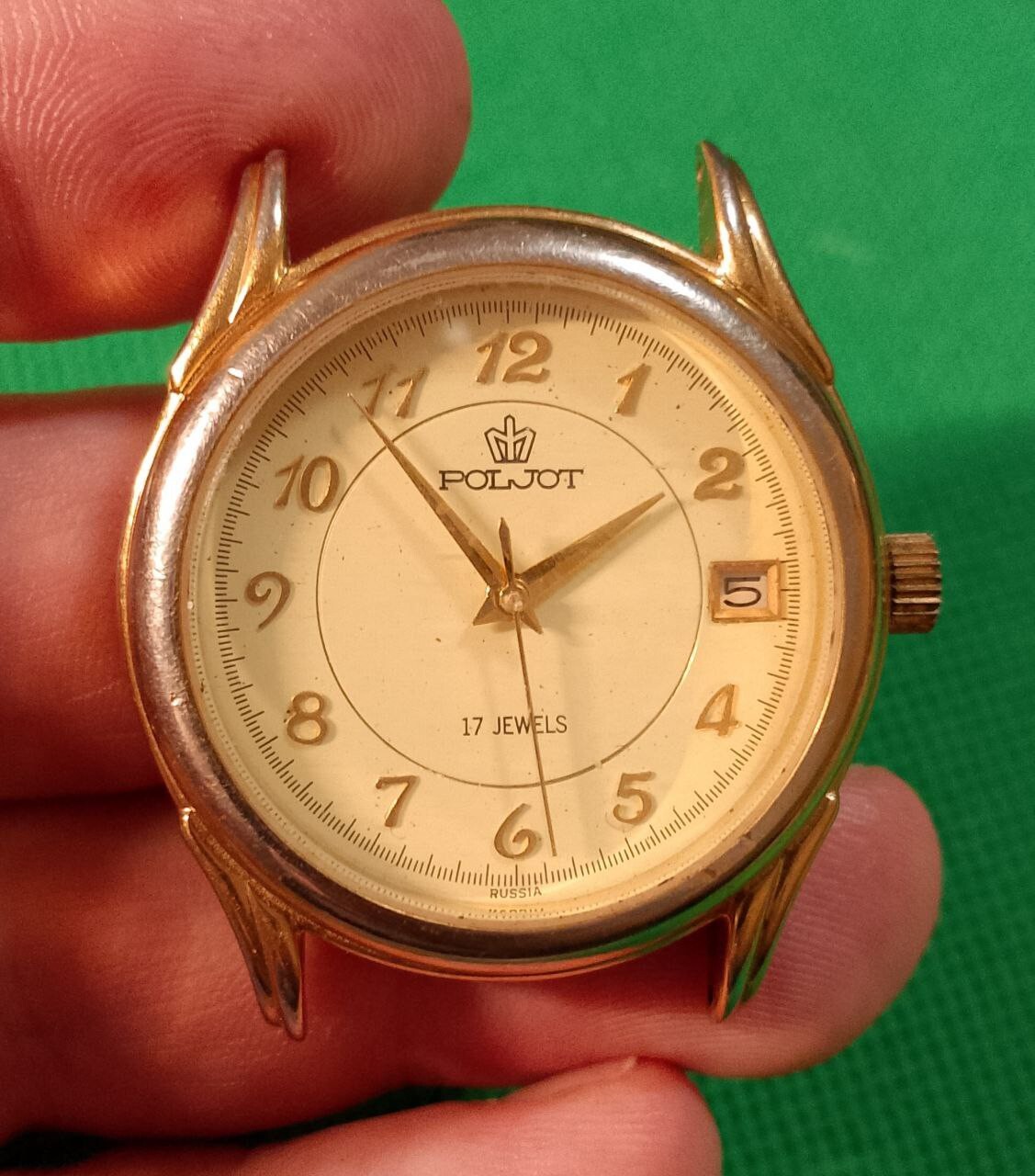 POLJOT 2614 Vintage Russian Mechanical Wristwatch 17 jewels USSR Serviced