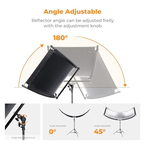 U-Shape Reflector Curved Reflector 180x60cm with 4-in-1 70.8*23.6inch