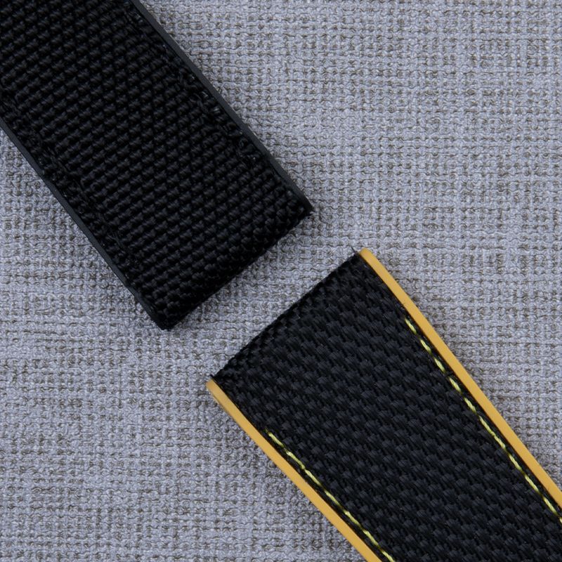 22 24mm Nylon Rubber Watch Band Strap Fits Breitling NAVITIMER WORLD Avenger