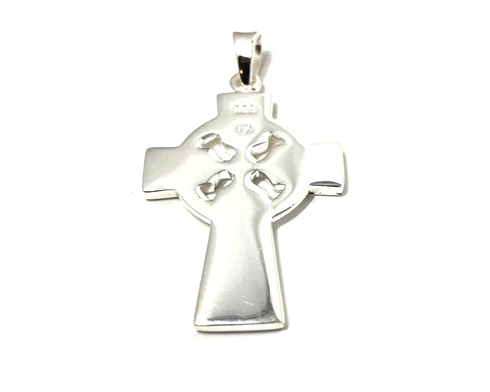 MEN’S QUALITY MEDIUM CELTIC CROSS PENDANT – 925 Silver