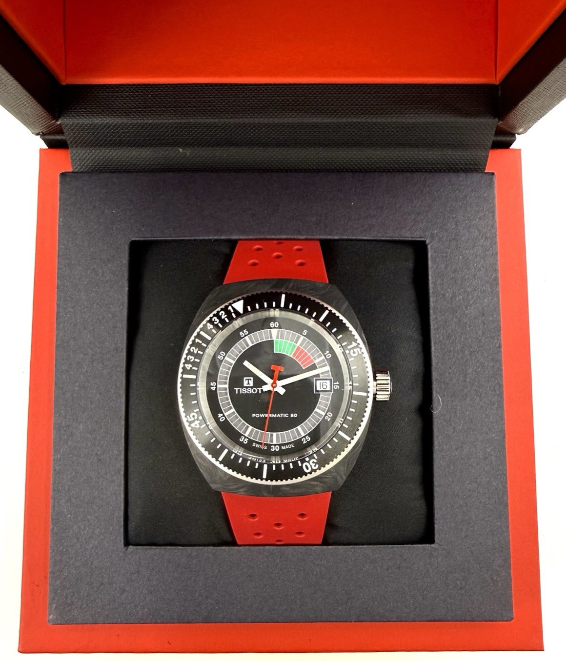 New Tissot Sideral S 41MM Red Powermatic 80 Men’s Watch T1454079705702