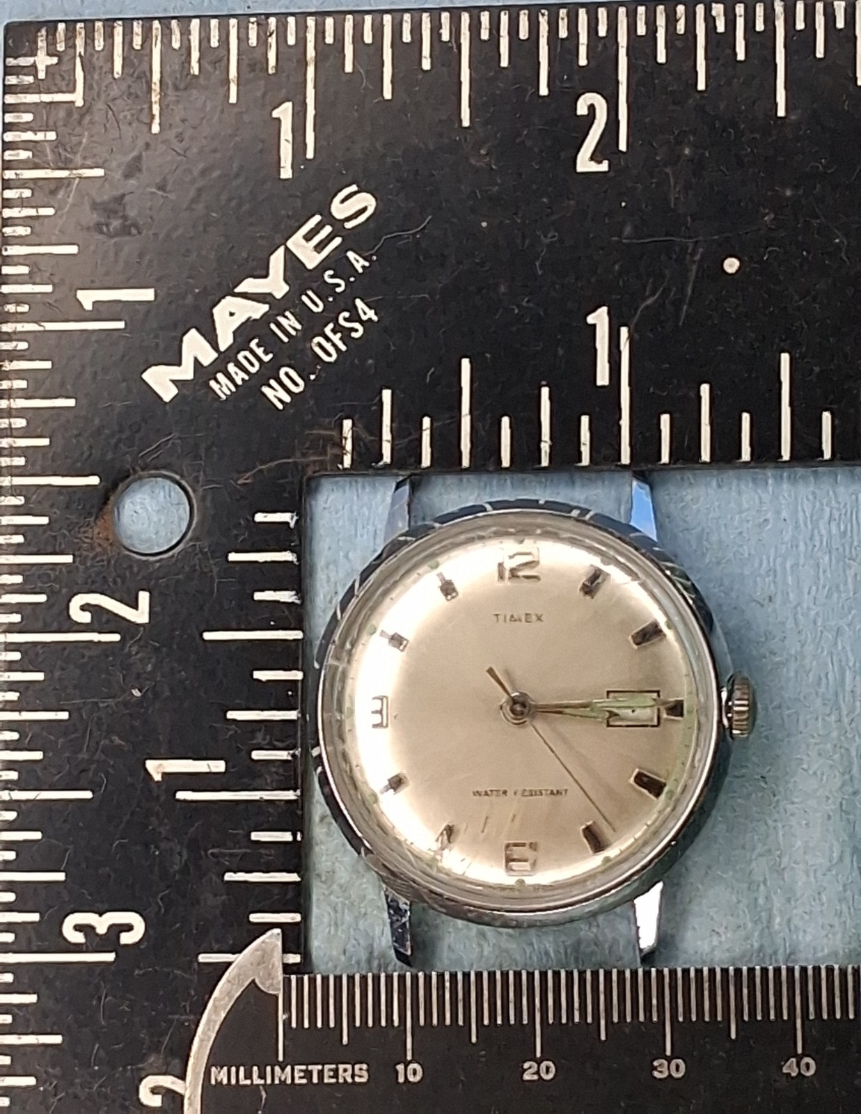 Lot W17 Mens 1970 Timex Marlin Manuel Wind Up Movement Vintage Watch Parts