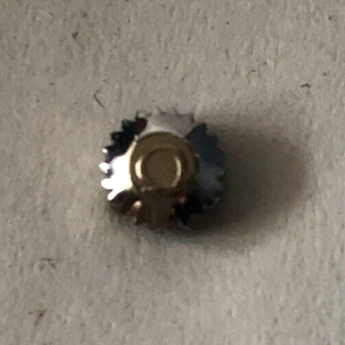Omega steel watch crown approx. 4.5mm x 2.75mm with pipe total length 5.30 (9)