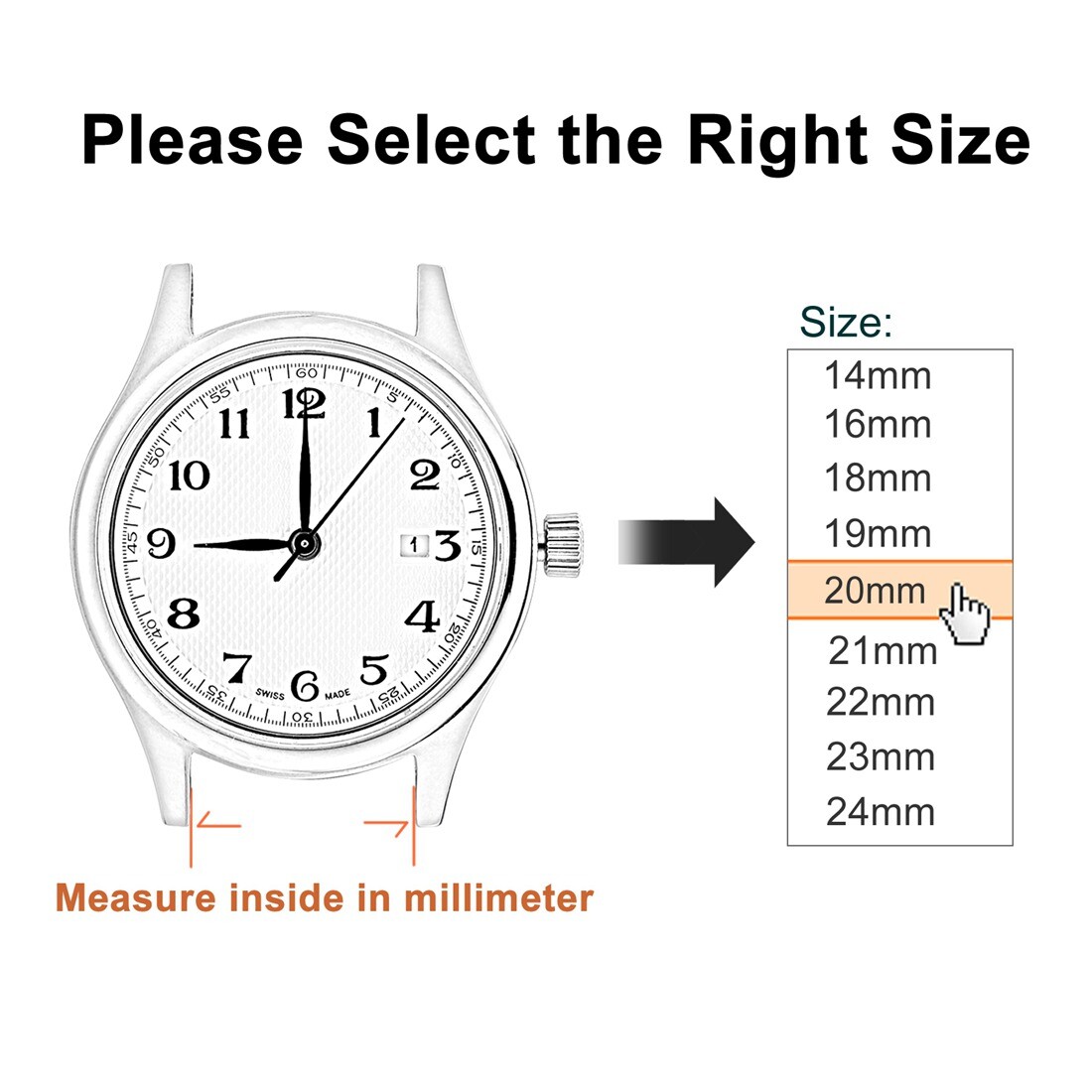 WOCCI Nylon strap Watch Band 18mm 20mm 22mm Watchband for Men Quick Release