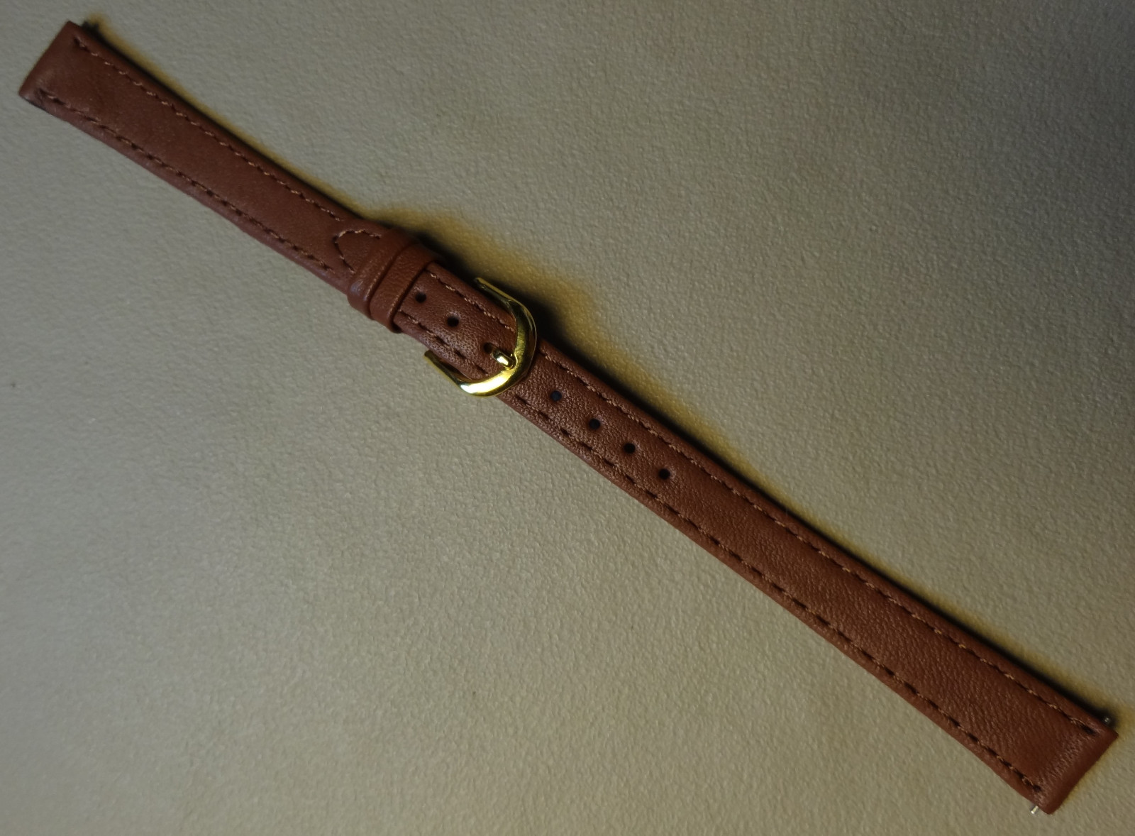 Ladies Womens Timex Brown Genuine Leather Calf 13mm LONG Watch Band Strap EZ Pin