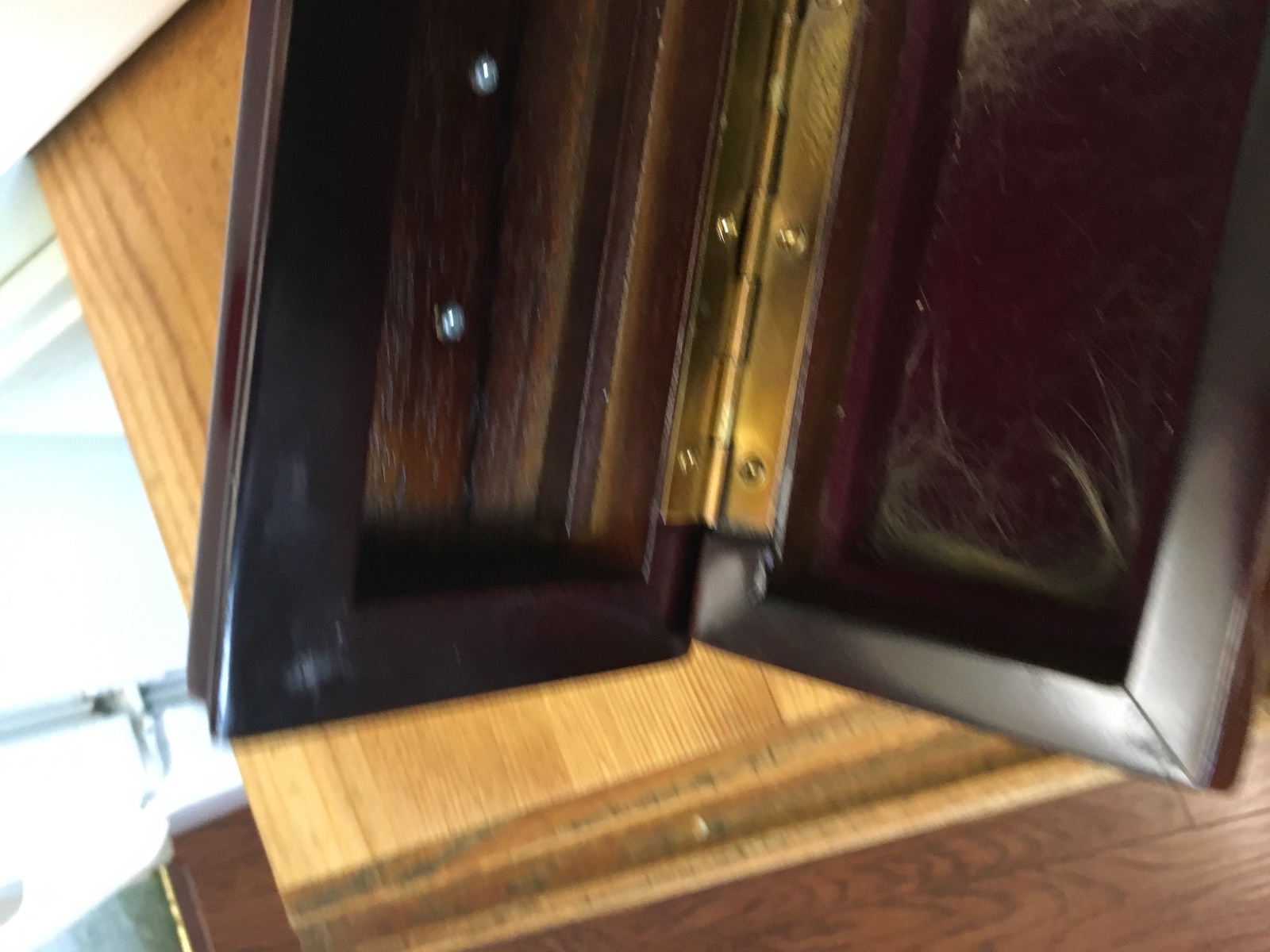 SUPER BITCHEN FANTASTIC DARK WOOD JEWELRY BOX – 6 X 4 X 3 1/2 INCHES