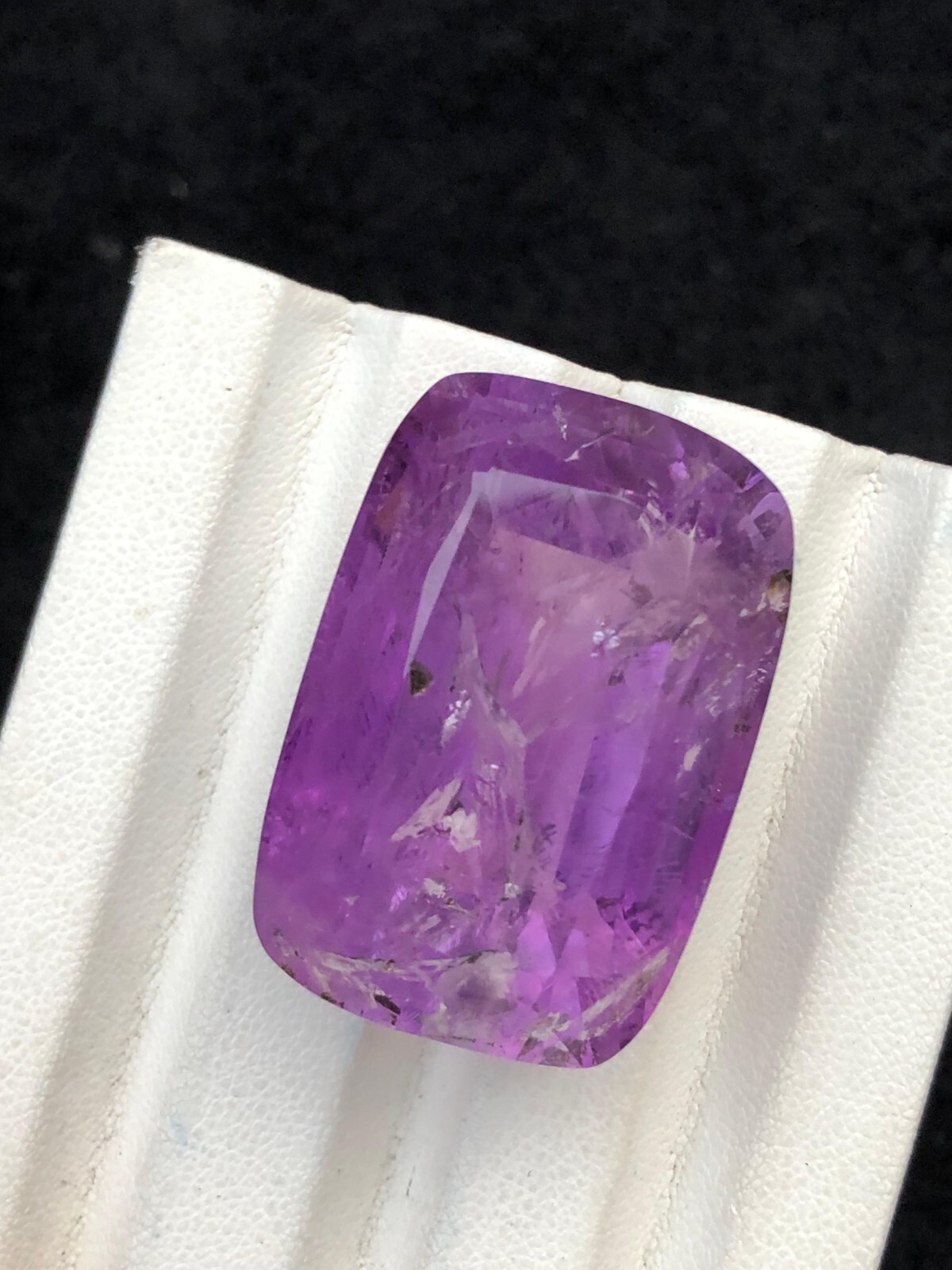 99.20 Ct Natural cut amethyst Emerald shape loose gemstone from Afghanistan.