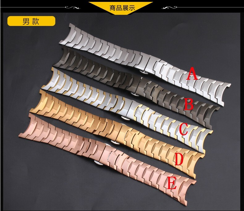 26mm 15mm Stainless Steel Bracelet for Rado 6027 Watch Strap Watchband + Buckle